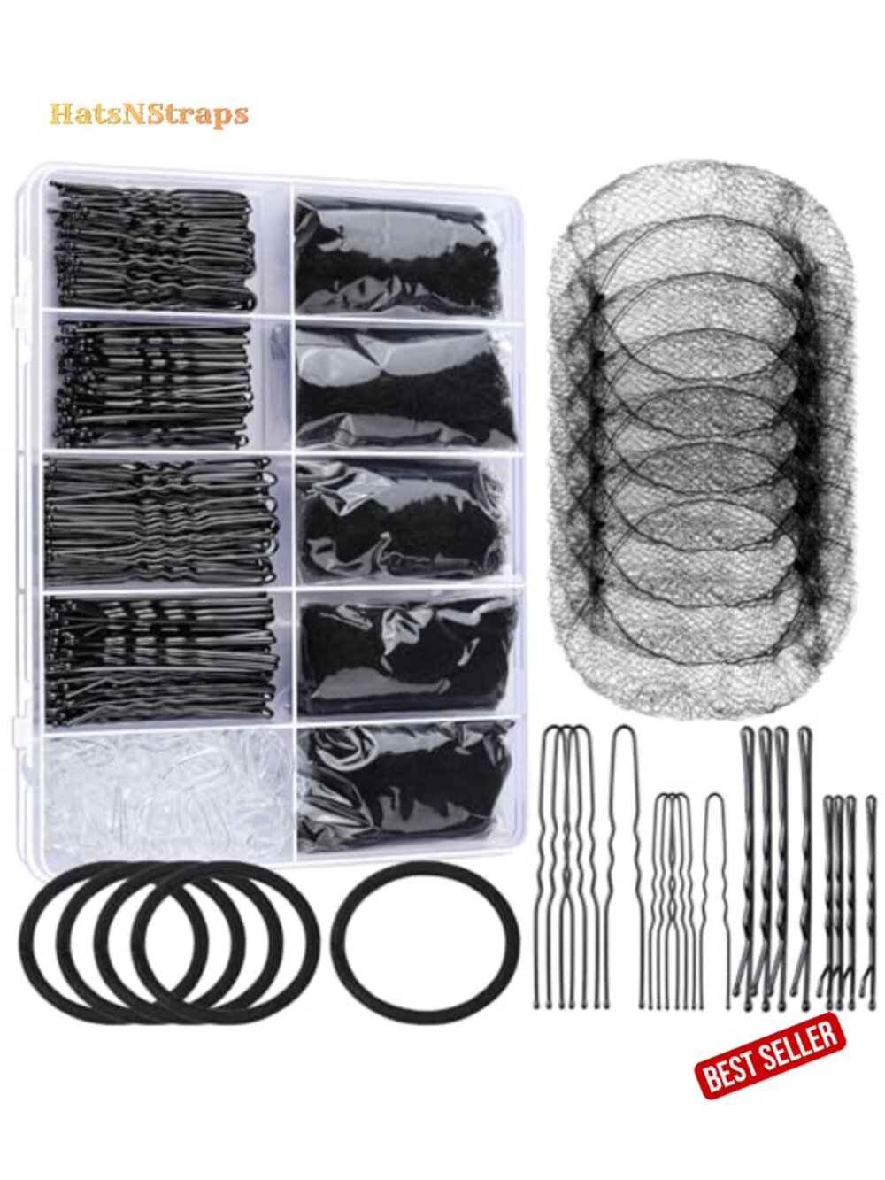 Ballet Bun Hair Kit Nets Bobby Pins Elastics Dance Accessories Set